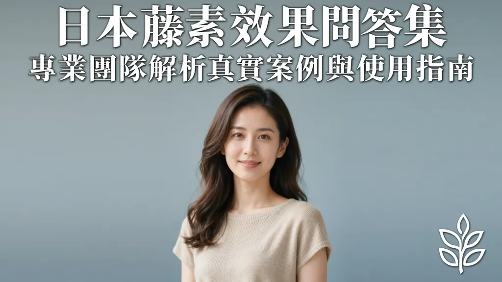 日本藤素效果問答集：專業團隊解析真實案例與使用指南