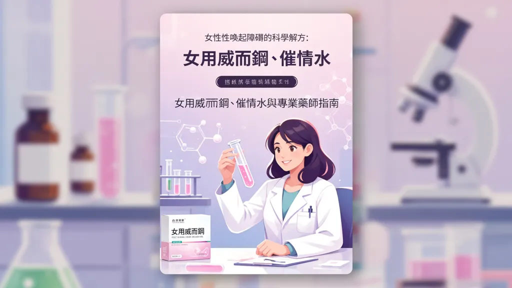 女性性喚起障礙的科學解方：女用威而鋼、催情水與專業藥師指南