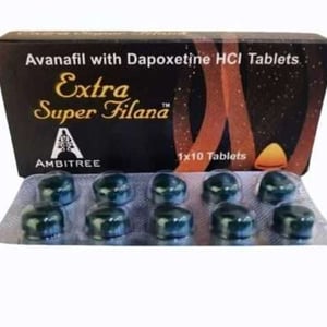 印度黑水鬼雙效錠Extra Super Filana|第四代PDE5|副作用小260mg*10顆
